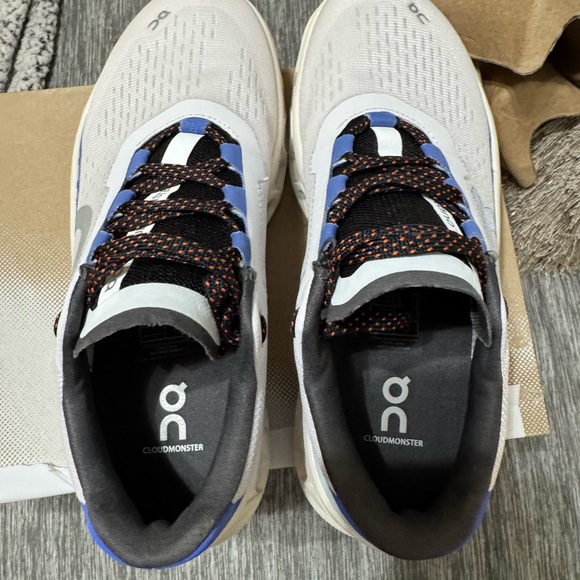 On Cloudmonster-Frost/Cobalt - Picture 3 of 9